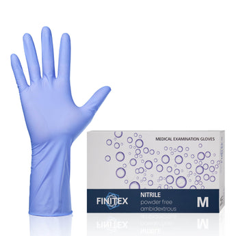 FINITEX Ice Blue Nitrile Gloves 3.2mil 100pcs