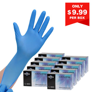 FINITEX Blue Nitrile Exam Gloves 3.2mil 2000pcs