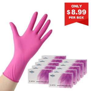 FINITEX Rose Red Nitrile Gloves 3mil 1000pcs