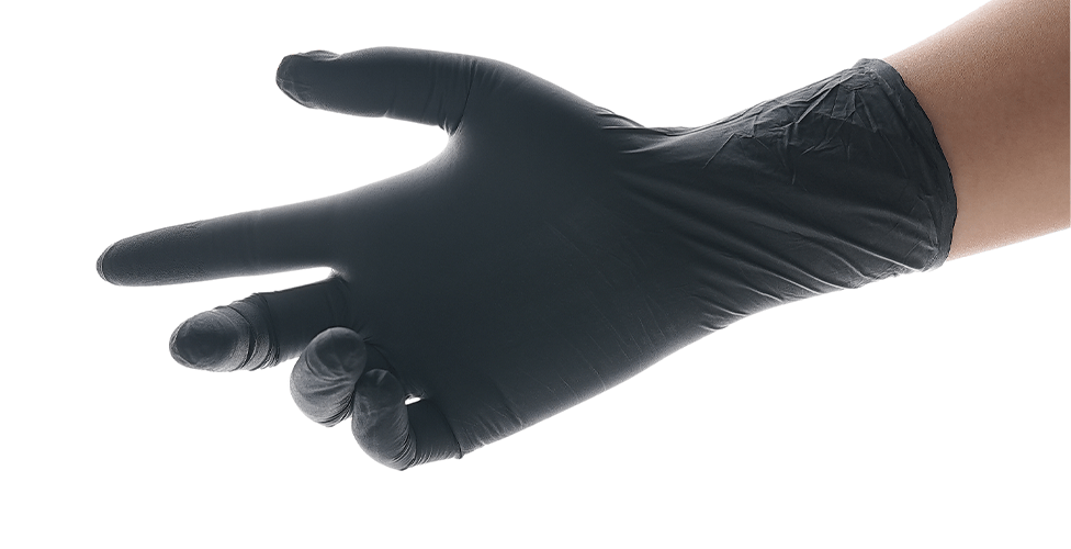 black nitrile gloves-FINITEX