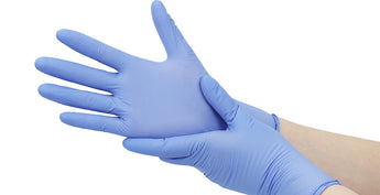 Ice Blue Nitrile Gloves