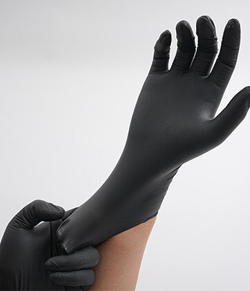 FINITEX Black Nitrile Gloves