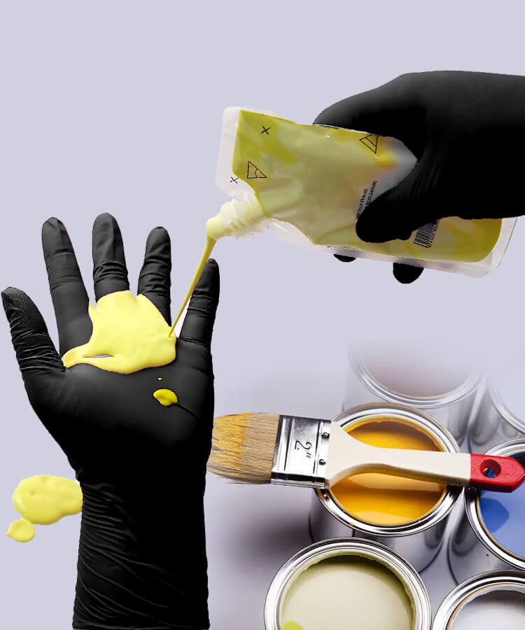 FINITEX Nitrile Disposable Gloves Food Safe Non Latex Powder Free