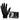 FINITEX 6mil Black Nitrile Exam Gloves 100pcs